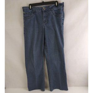 French Cuff Women's Low Rise Bootcut Jeans Size 14 Inseam 28"